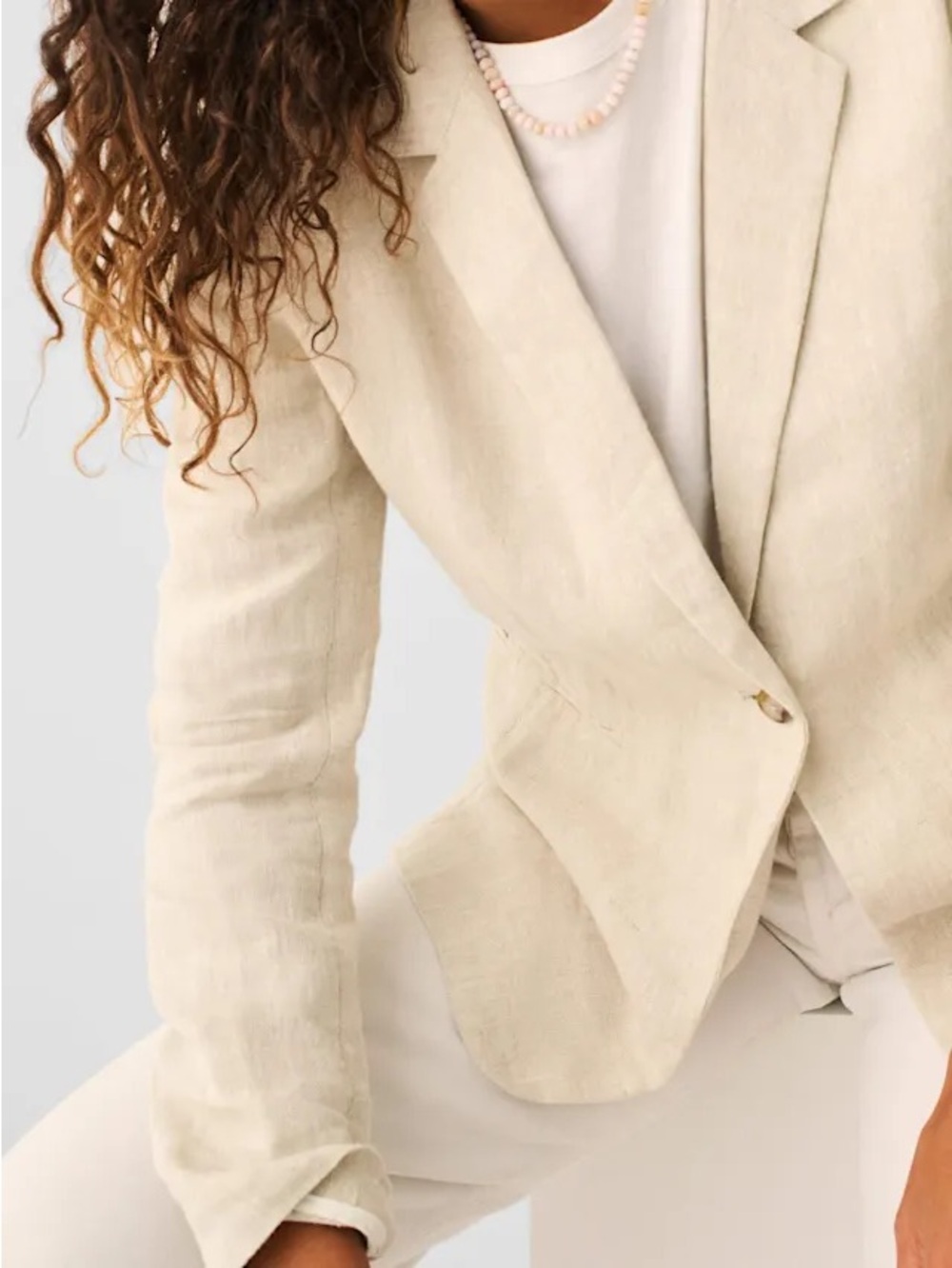 Faherty Weston Linen Blazer - Flax | Size M - Picture 2 of 10